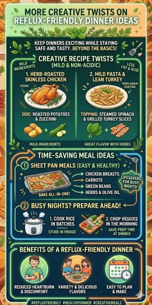 More Creative Twists on Reflux Friendly Dinner Ideas