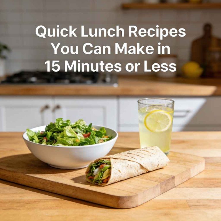 Quick Lunch Recipes You Can Make in 15 Minutes or Less