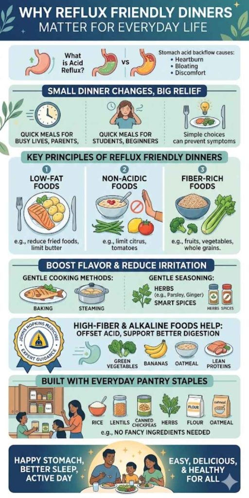 Why Reflux Friendly Dinners Matter for Everyday Life