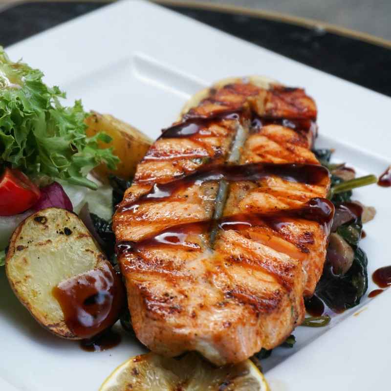 Salmon with Sweet Potato