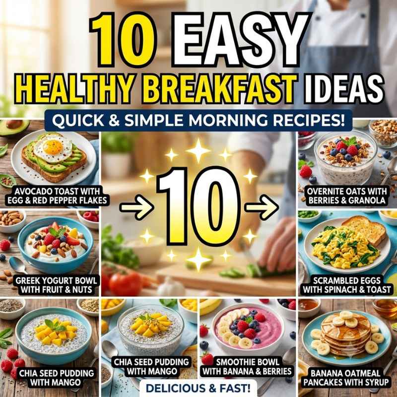 10 Easy Healthy Breakfast Ideas