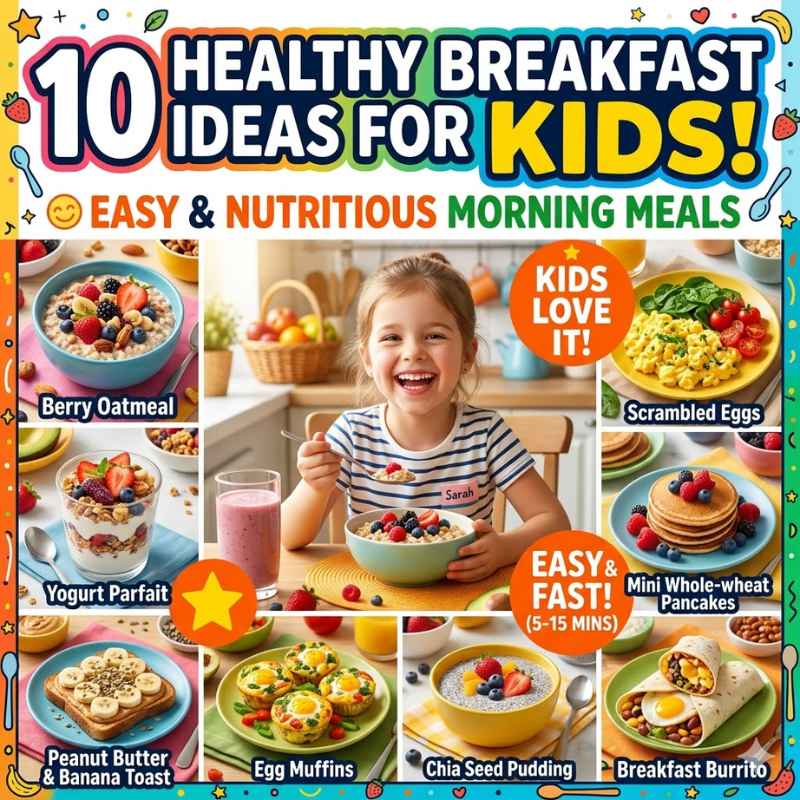 10 Healthy Breakfast Ideas For Kids