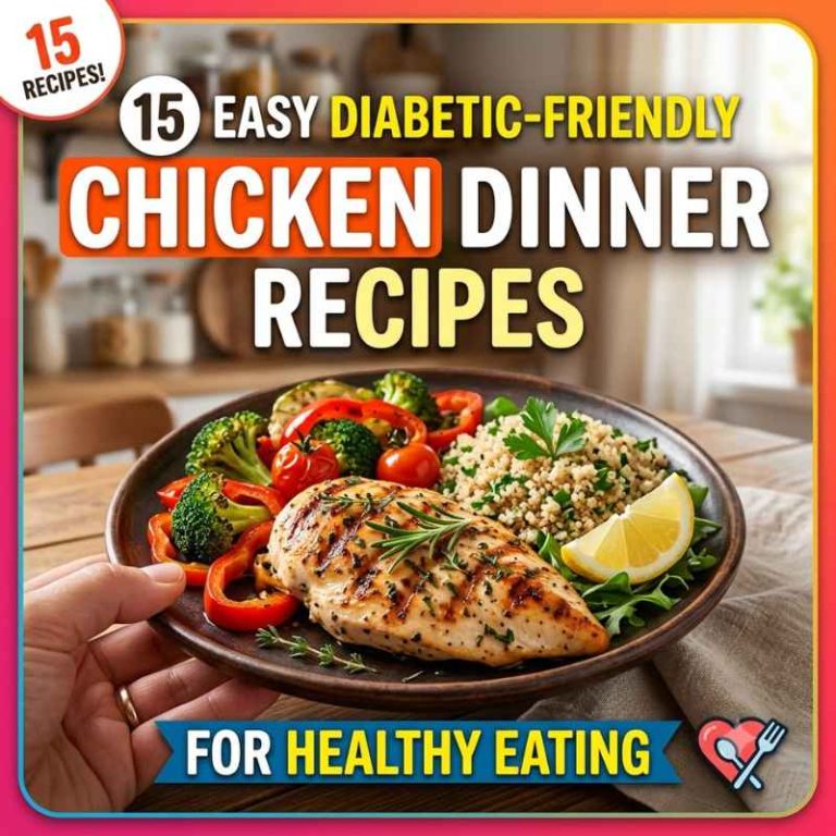 15 Easy Diabetic-Friendly Chicken Dinner Recipes For Healthy Eating