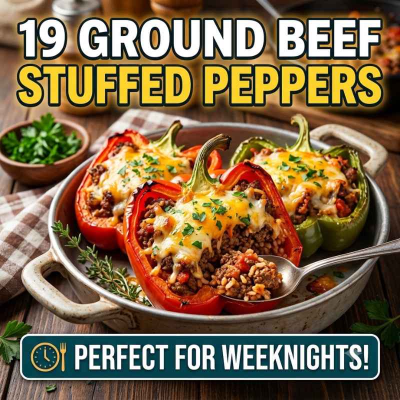 19 Ground Beef Stuffed Peppers Perfect For Weeknights