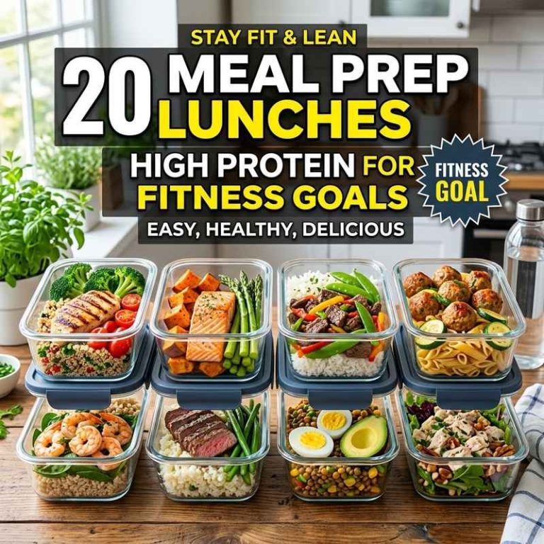 20 Meal Prep Lunches High Protein For Fitness Goals