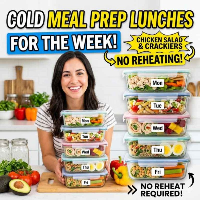 Cold Meal Prep Lunches For The Week No Reheating