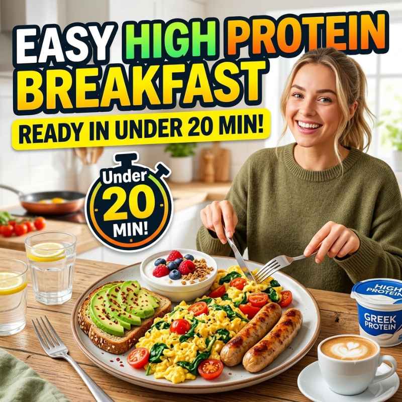 Easy High Protein Breakfast Ready In Under 20 Minutes