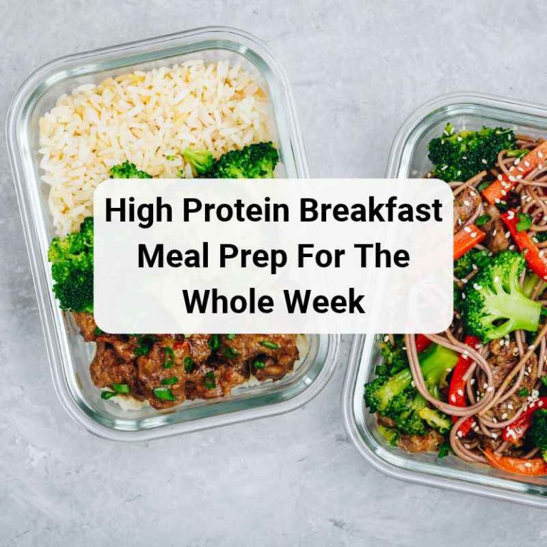 High Protein Breakfast Meal Prep