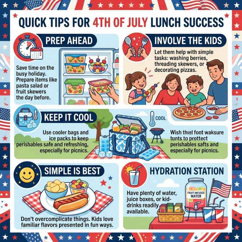 Quick Tips for 4th of July Lunch Success