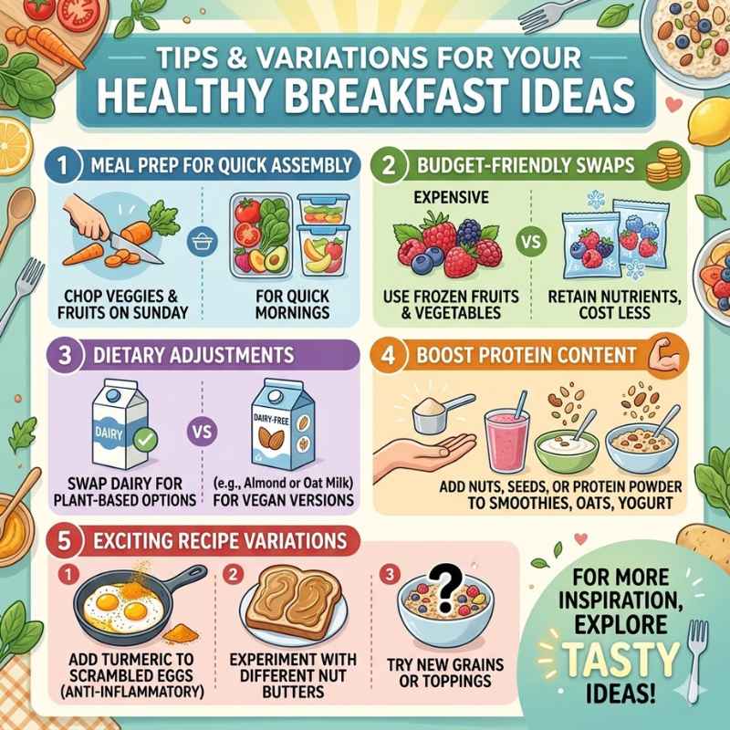 Tips & Variations for Your Healthy Breakfast Ideas