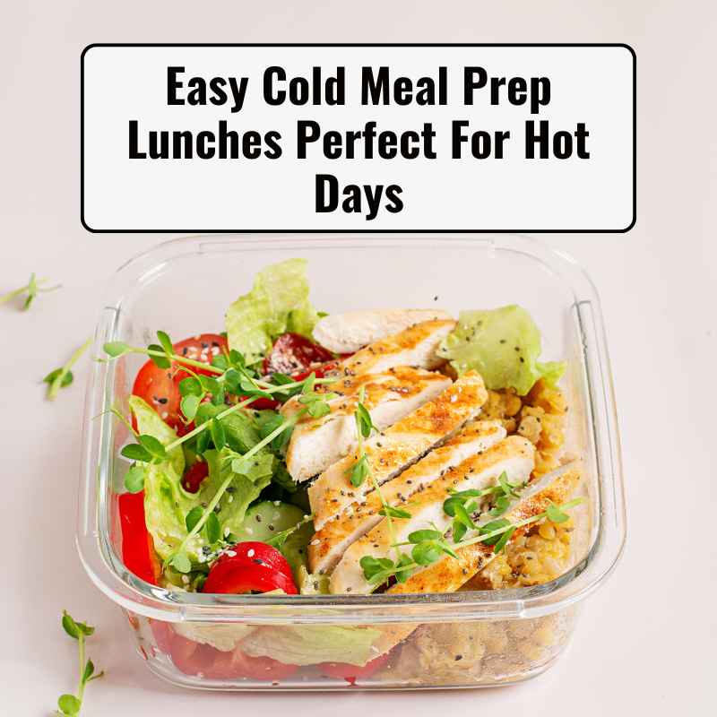 Easy Cold Meal Prep Lunches Perfect For Hot Days