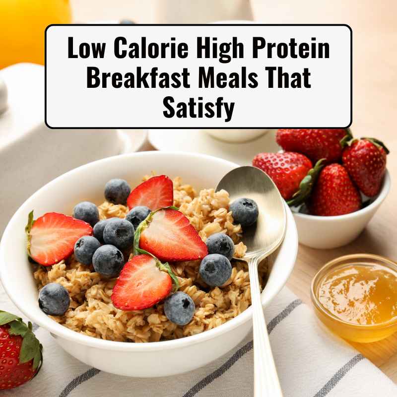 Low Calorie High Protein Breakfast Meals That Satisfy