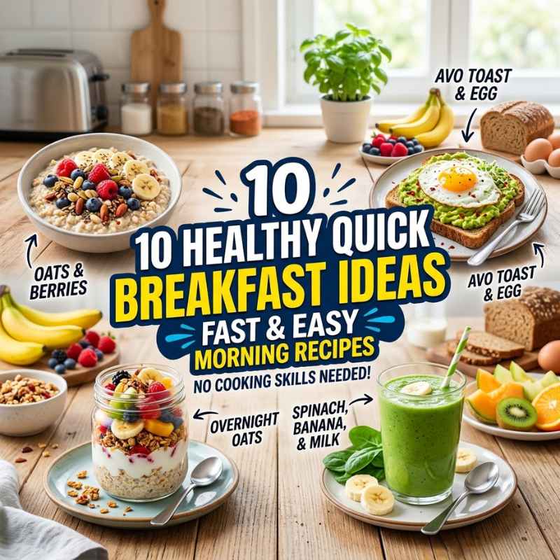 10 Healthy Quick Breakfast Ideas