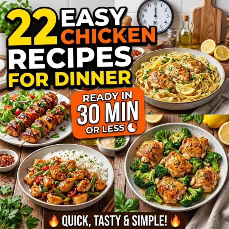 22 Easy Chicken Recipes For Dinner Ready In 30 Minutes Or Less