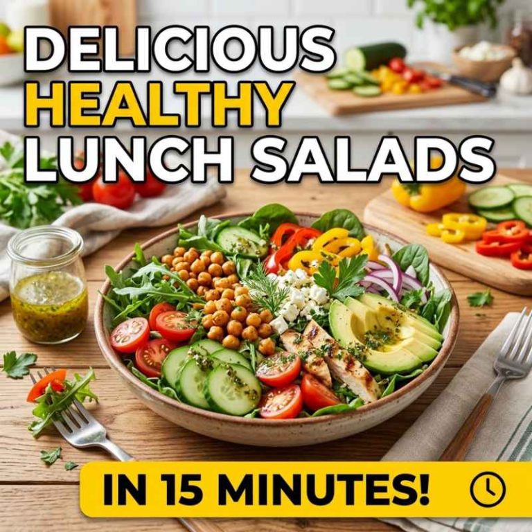 Delicious Healthy Lunch Salads in 15 Minutes