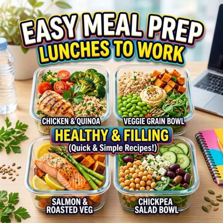 Easy Meal Prep Lunches To Work Healthy And Filling