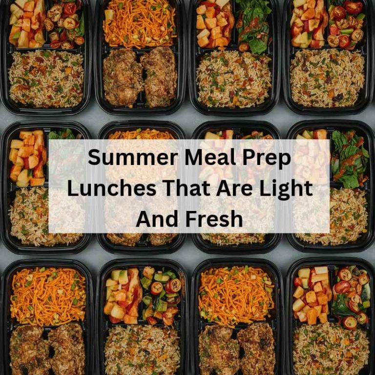 Summer Meal Prep Lunches