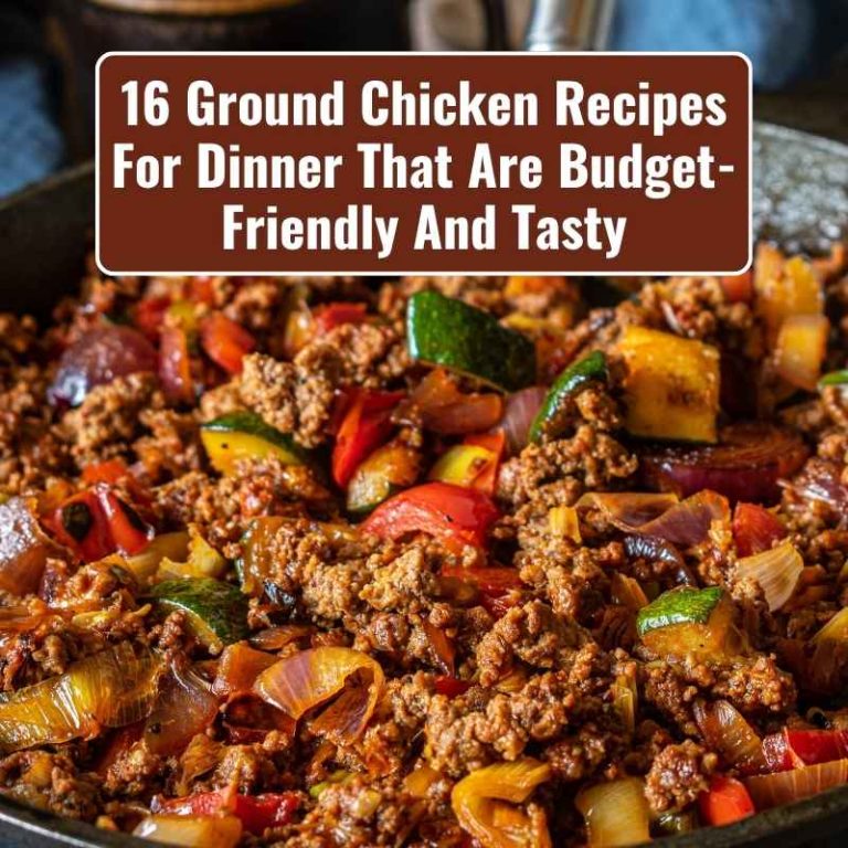 16 Ground Chicken Recipes For Dinner That Are Budget-Friendly And Tasty