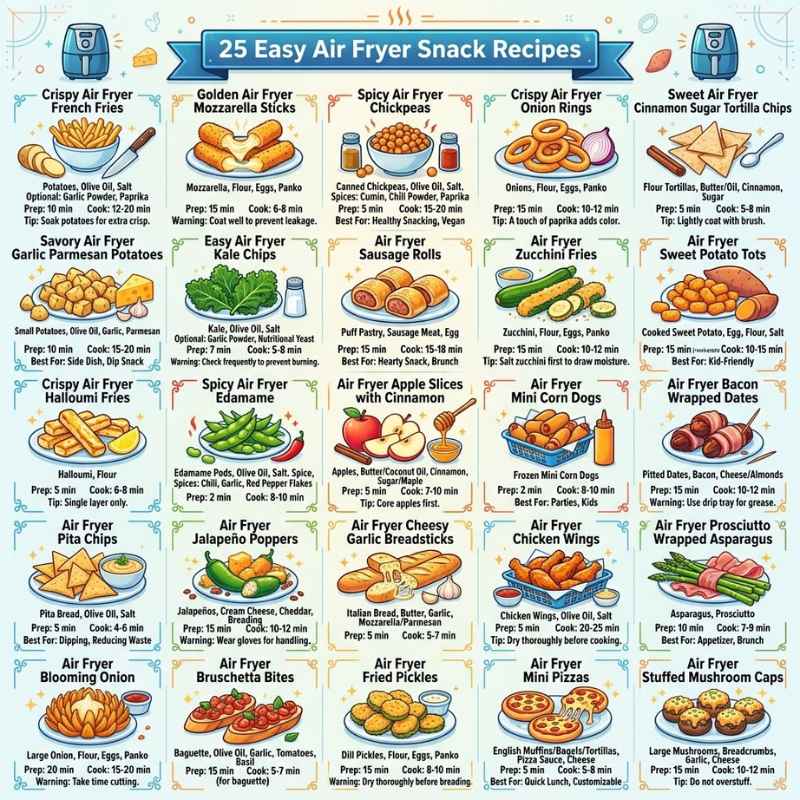 25 Easy Air Fryer Snack Recipes