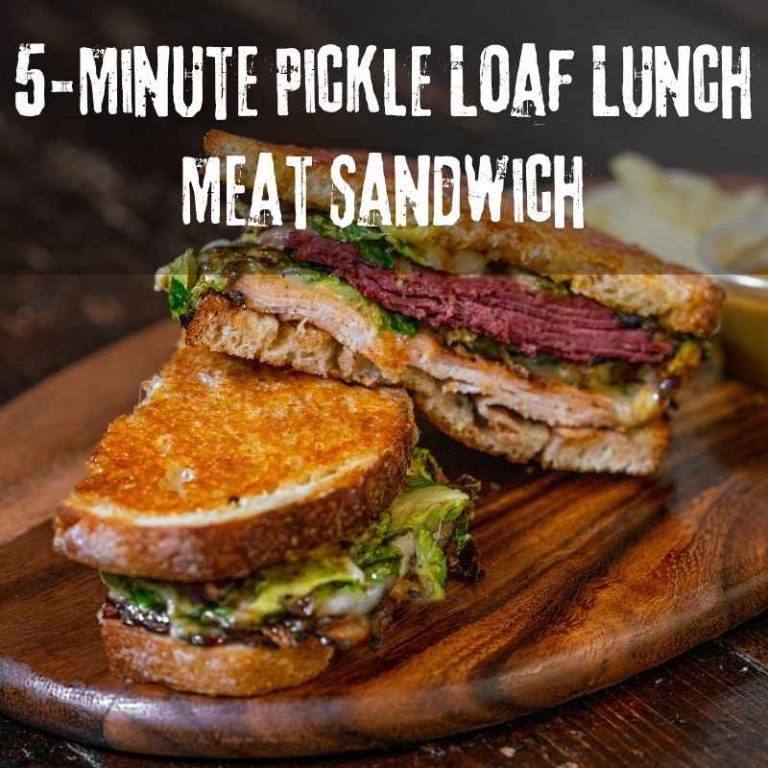5-Minute Pickle Loaf Lunch Meat Sandwich