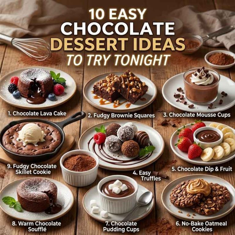 10 Easy Chocolate Dessert Ideas to Try Tonight