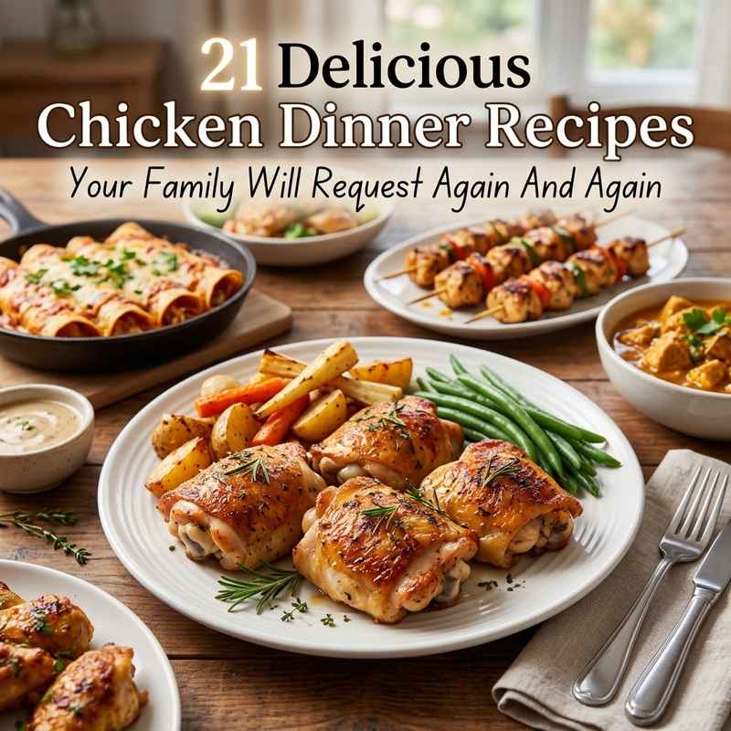 21 Delicious Chicken Dinner Recipes Your Family Will Request Again And Again