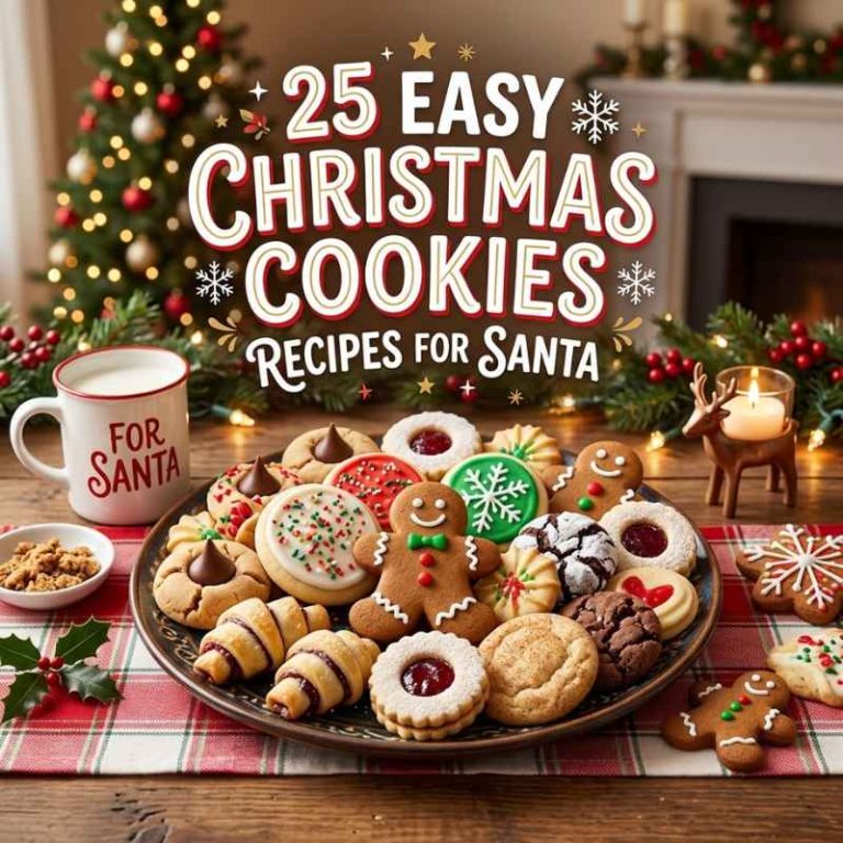 25 Easy Christmas Cookies Recipes for Santa