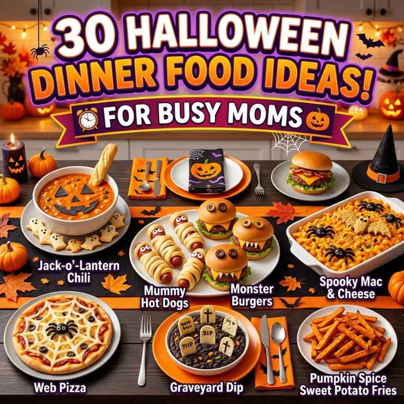 30 Halloween Dinner Food Ideas for Busy Moms