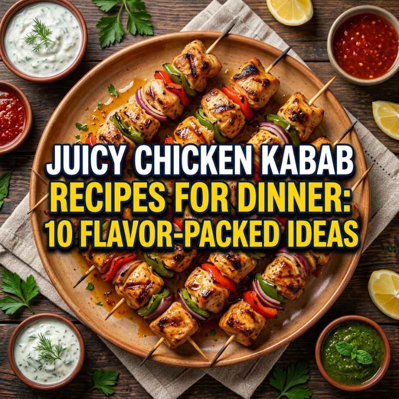 Chicken Kabab Recipes for Dinner