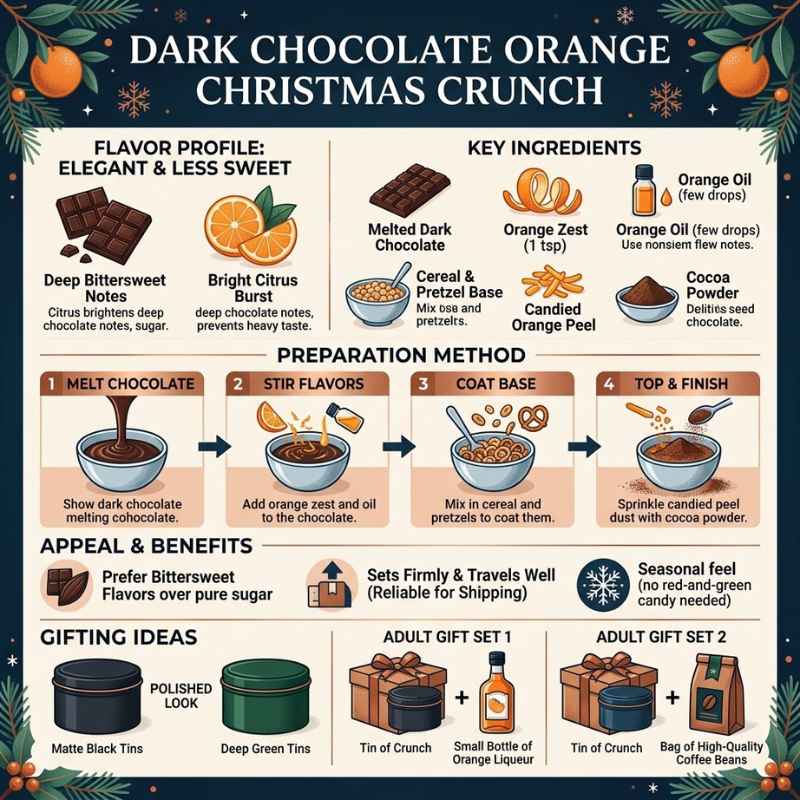 Dark Chocolate Orange Christmas Crunch