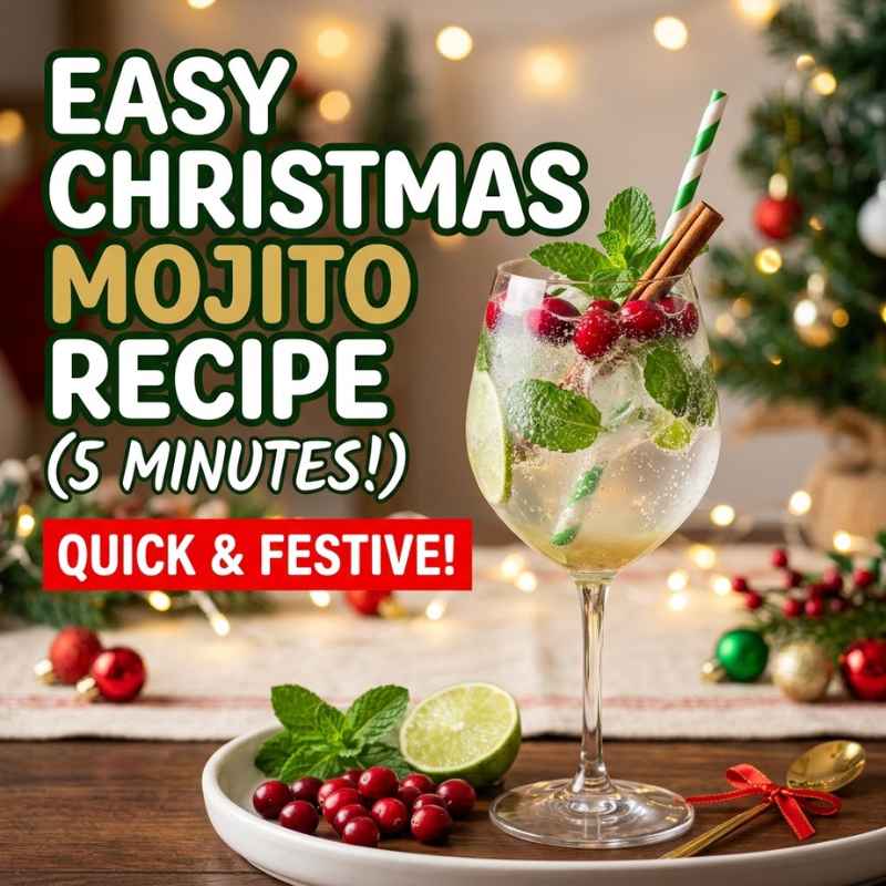 Easy Christmas Mojito Recipe
