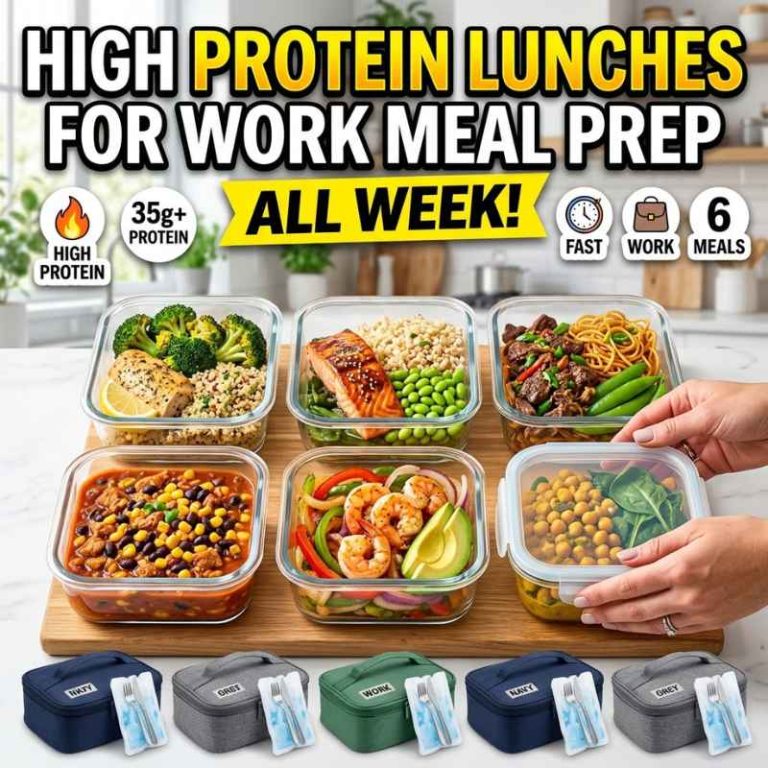 High Protein Lunches For Work Meal Prep All Week