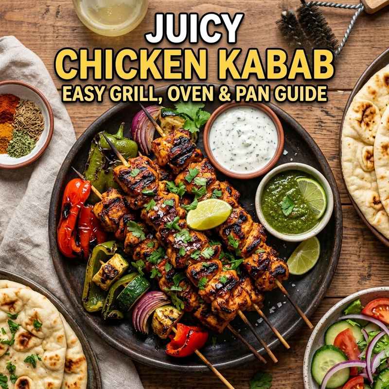 Juicy Chicken Kabab Recipe