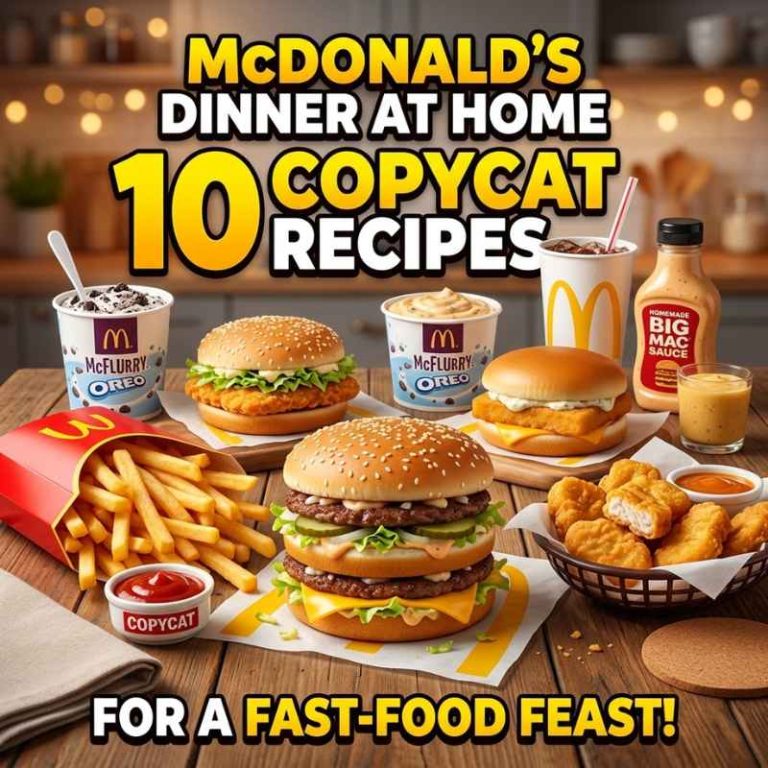 McDonald's Dinner at Home