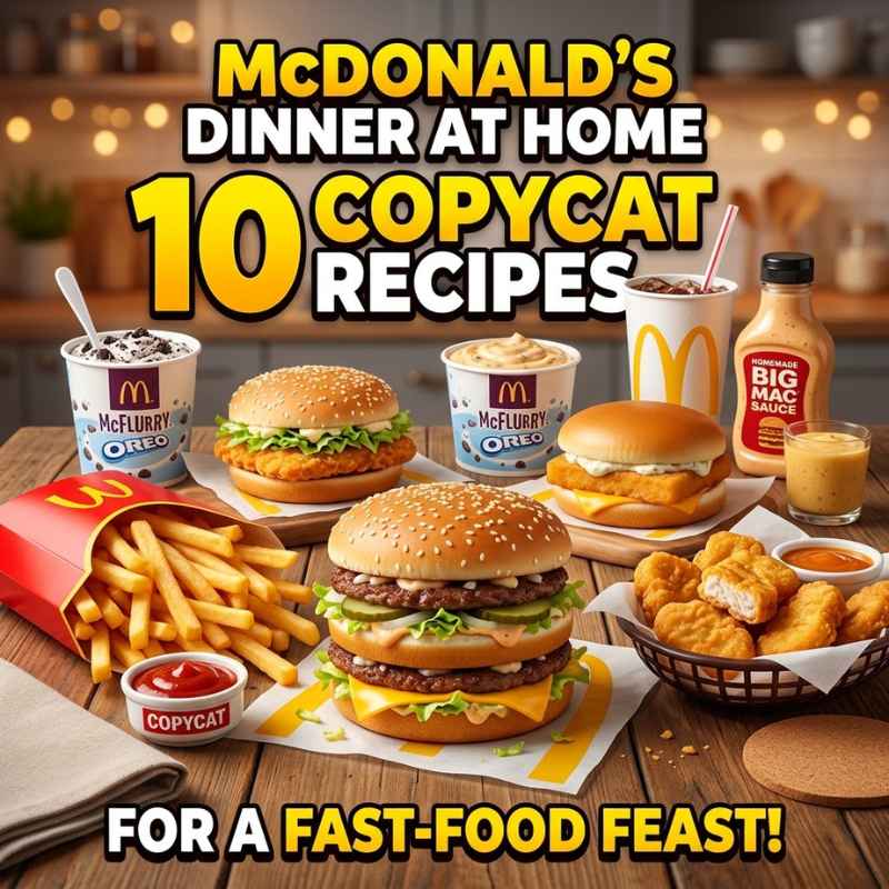 McDonald's Dinner at Home