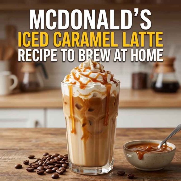 McDonald’s Iced Caramel Latte Recipe to Brew at Home