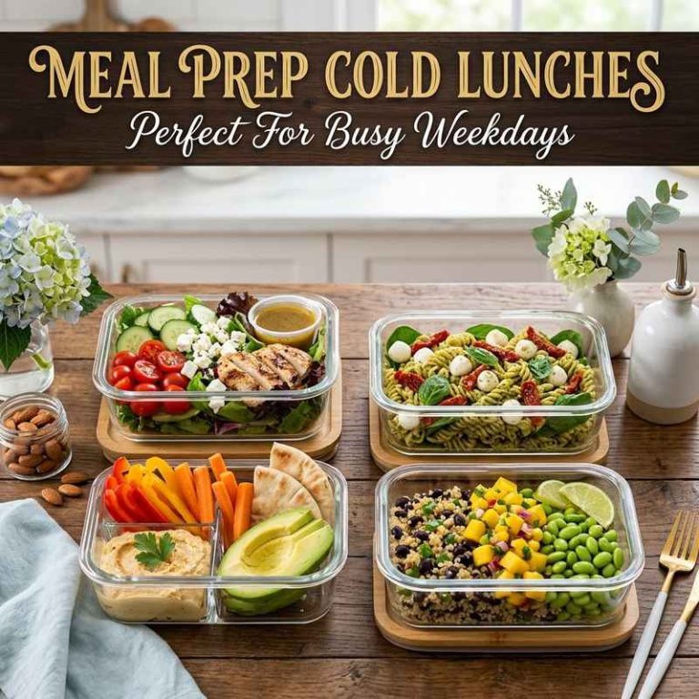 Meal Prep Cold Lunches Perfect For Busy Weekdays
