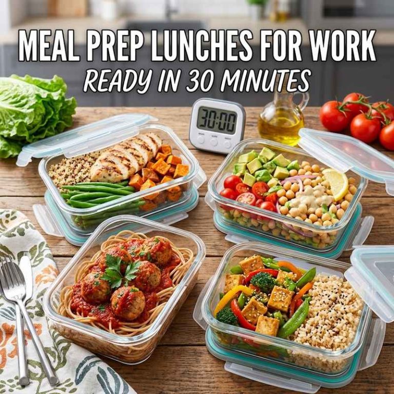 Meal Prep Lunches For Work Ready In 30 Minutes