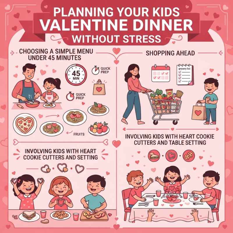 Planning Your Kids Valentine Dinner Without Stress