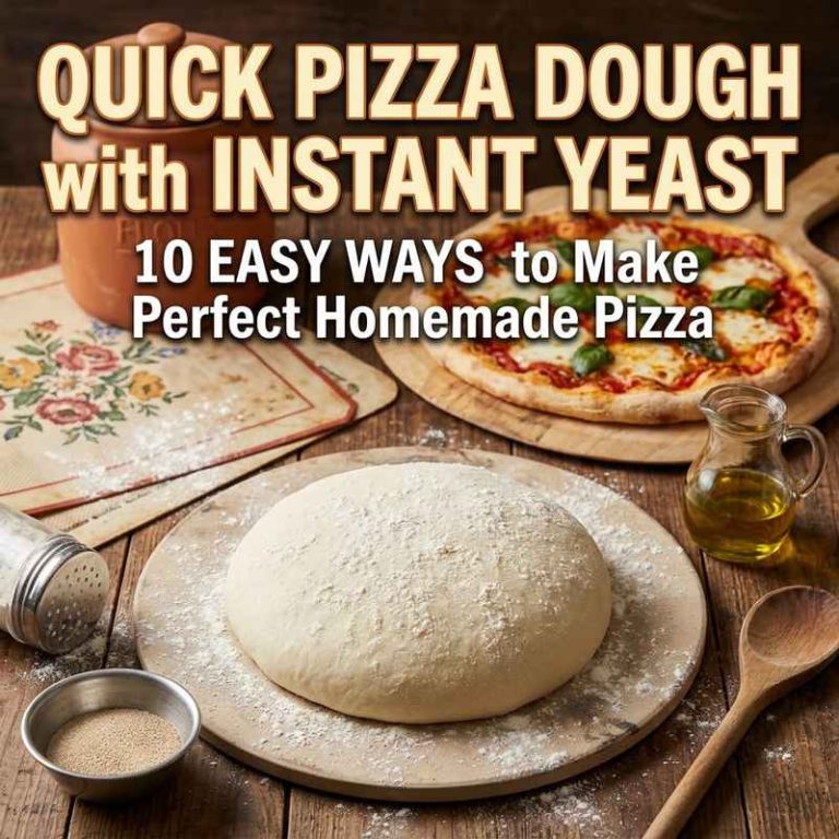Quick Pizza Dough with Instant Yeast
