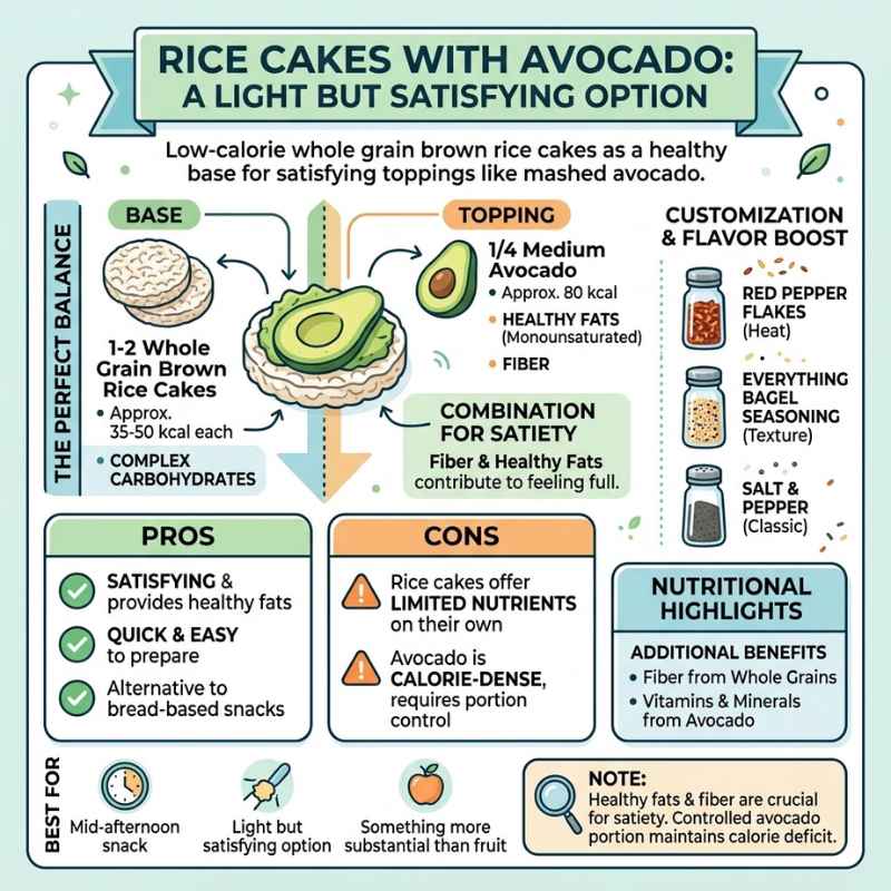 Rice Cakes with Avocado