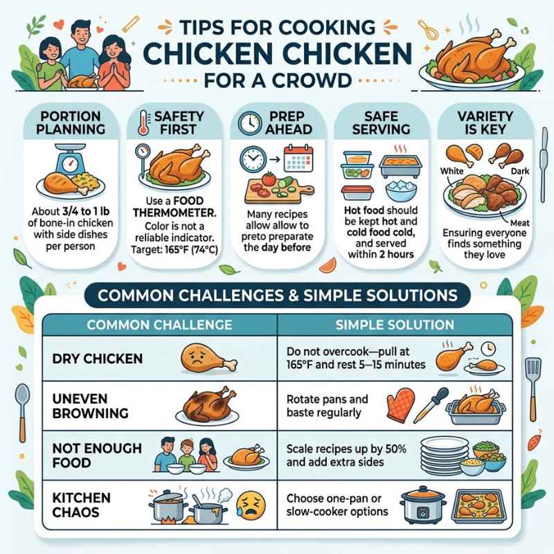 Tips for Cooking Chicken for a Crowd